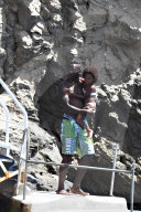PEOPLE - Mario Balotelli macht mit Tochter Pia Ferien in Capri