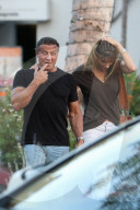 PEOPLE - Sylvester Stallone amüsiert sich bestens mit seiner Ehefrau Jennifer Flavin
