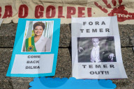 NEWS - Brasilianer unterstützt Dilma Rousseff während ihres Besuchs  in New York 