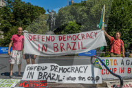 NEWS - Brasilianer unterstützt Dilma Rousseff während ihres Besuchs  in New York 