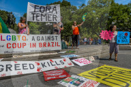 NEWS - Brasilianer unterstützt Dilma Rousseff während ihres Besuchs  in New York 