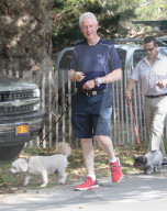 NEWS - Hillary und Bill Clinton mit ihren Hunden in East Hampton unterwegs