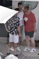 PEOPLE - Gute Stimmung bei Elton John in Portofino