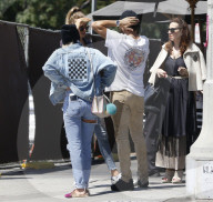 PEOPLE - Sofia Richie mit ihren Gucci-Fell-Loafer in Hollywood unterwegs