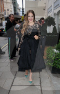 PEOPLE -Xenia Tchoumitcheva besucht die Modenschau von Nicholas Oakwell in London