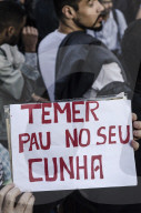 NEWS - Demonstration in Sao Paulo gegen den neuen PrÃ¤sidenten Michel Temer