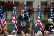 NEWS - Remember 9/11: US Präsident Barack Obama bei einer Gedenkveranstaltung am Pentagon