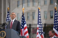 NEWS - Remember 9/11: US Präsident Barack Obama bei einer Gedenkveranstaltung am Pentagon