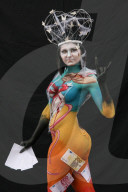 FEATURE - Körperkunst vom feinsten am Bodypainting Festival in Spanien