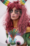 FEATURE - Körperkunst vom feinsten am Bodypainting Festival in Spanien