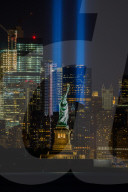 NEWS - 15 Jahre 9/11 - Lichter symbolisieren die Twin Towers