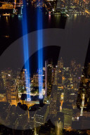 NEWS - 15 Jahre 9/11 - Lichter symbolisieren die Twin Towers