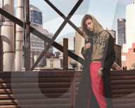 PEOPLE - Taylor Hill wirbt für die neue Topshop Kampagne