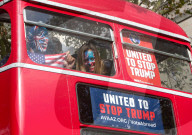NEWS - Der "Stop Trump Bus" kurvt durch London