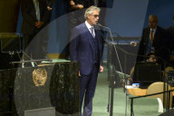 PEOPLE - New York: Andrea Bocelli singt vor der UNO-Generalversammlung