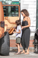 Jennifer Lopez Does Some Retail Therapy With Son Max & Friend