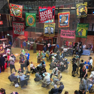NEWS - Angebot bei einem offiziellen Begleitveranstaltung während der Labour Party-Konferenz in Liverpool