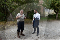 NEWS - Frankreich: Kandidat Benoit Hamon hilft bei der Weinlese in Medoc