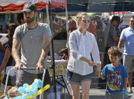 EXKLUSIV - Die schwangere Natalie Portman mit ihrer Familie auf dem Markt in Passadena 