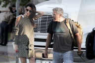 EXKLUSIV - Amal Clooney besucht George auf dem Filmset