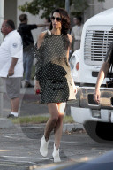 EXKLUSIV - Amal Clooney besucht George auf dem Filmset