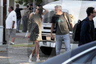 EXKLUSIV - Amal Clooney besucht George auf dem Filmset