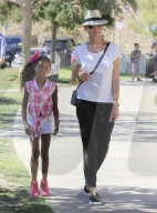 EXKLUSIV - Heidi Klum mit Lou in Los Angeles unterwegs