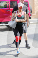 PEOPLE - Amber Rose auf dem Weg zur DWTS-Probe