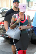 PEOPLE - Amber Rose auf dem Weg zur DWTS-Probe