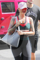 PEOPLE - Amber Rose auf dem Weg zur DWTS-Probe