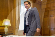 Greek Prime Minister Alexis receives Pierre Laurent leader of PCF