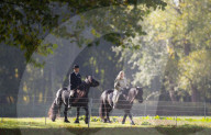 EXKLUSIV - Queen Elizabeth reitet durch den Park