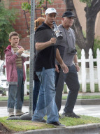 PEOPLE - Julianne Moore und George Clooney bei Dreharbeiten zum Film Suburbicon in Los Angeles 