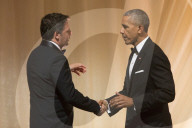 NEWS - Washington: Matteo Renzi  und Agnese Landini zu Besuch bei Michelle und Barack Obama zum Staatsdinner