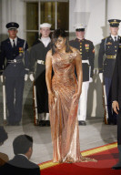 NEWS - Washington: Matteo Renzi  und Agnese Landini zu Besuch bei Michelle und Barack Obama zum Staatsdinner