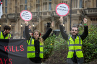 NEWS - Protest in London gegen eine weitere Landebahn im Flughafen Heathrow