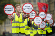 NEWS - Protest in London gegen eine weitere Landebahn im Flughafen Heathrow