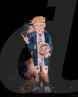 NEWS - Hier geht Donald Trump in Flammen auf