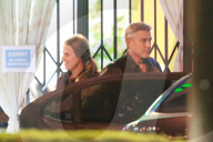 PEOPLE - George Clooney geht ihne Amal im Kazu essen