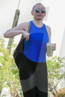 PEOPLE -  Rose McGowan verlässt das Gym in Hollywood