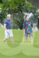 EXKLUSIV - Nick Jonas raucht auf dem Golfplatz in Honolulu