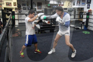 *EXCLUSIVE* Mickey Rourke works up a sweat at Wild Card Boxing - Part 2