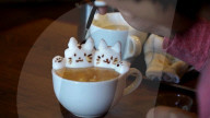 FEATURE - 3D Latte Kunst in der Kaffeetasse
