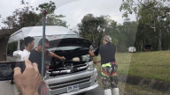 FEATURE - Riesenschreck: Schulbusfahrer findet Kobra unter der Motorhaube