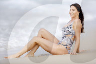 EXKLUSIV - Queensland: Lisa Snowdon entspannt sich vor dem 'Junge Camp' am Beach 