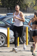 PEOPLE - Gabriel Aubry joggt durch Hollywood