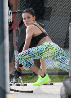 EXKLUSIV - Adriana Lima hält sich fit bei der Arbeit in Miami 