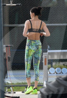 EXKLUSIV - Adriana Lima hält sich fit bei der Arbeit in Miami 