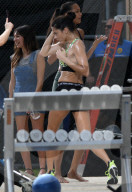 EXKLUSIV - Adriana Lima hält sich fit bei der Arbeit in Miami 