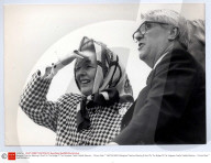 Margaret Thatcher Wearing A Scarf On The Bridge Of The 'kingwear Castle' Paddle Steamer.... Picture Desk ** Pkt5709-359316